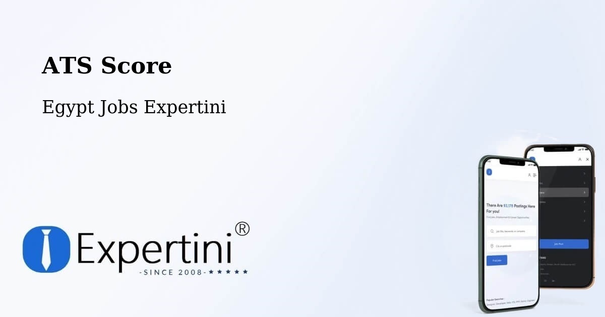 Resume ATS Score & Job Description Match Tool – Basyūn - Egypt Jobs Expertini