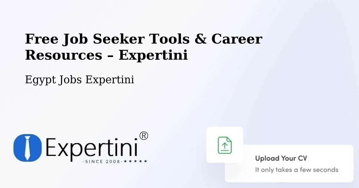 Free Job Seeker Tools & Career Resources – Basyūn - Basyūn, Egypt Jobs Expertini
