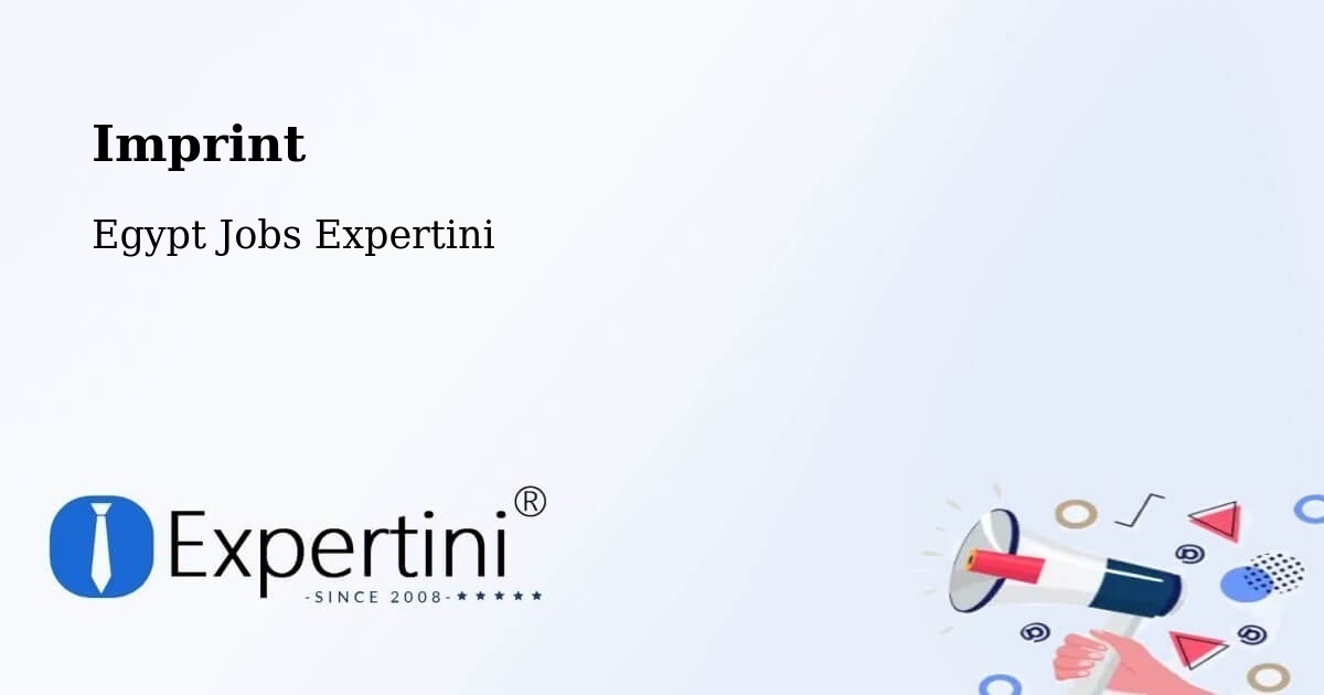 Imprint – Basyūn - Egypt Jobs Expertini