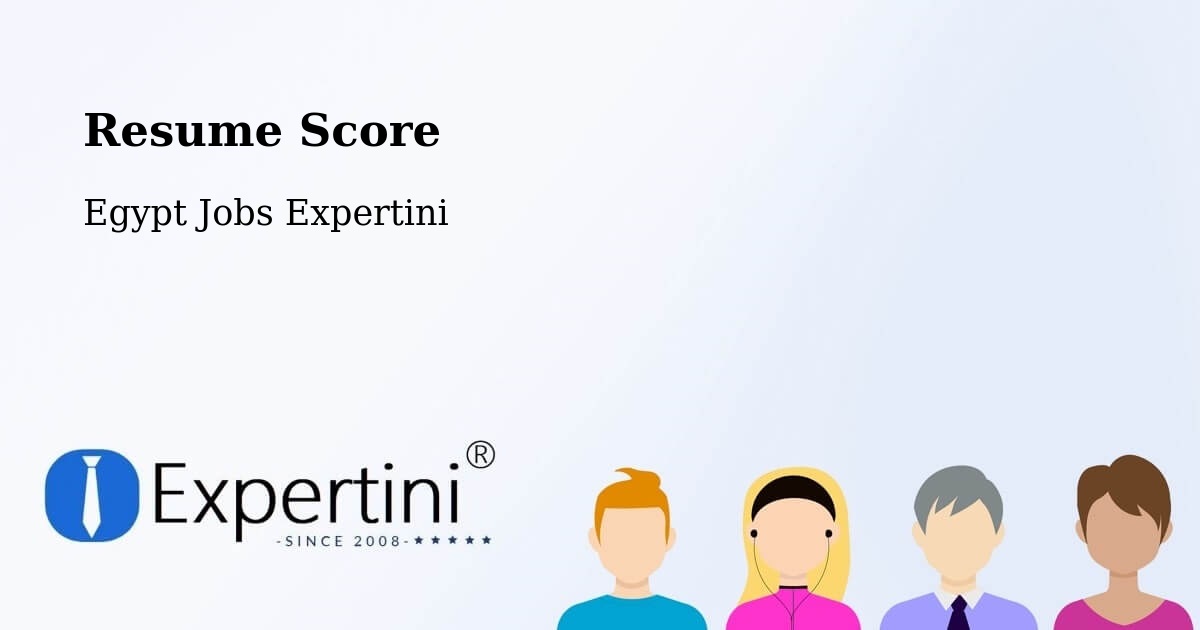 Resume Score & Job Description Match Tool – Basyūn - Egypt Jobs Expertini